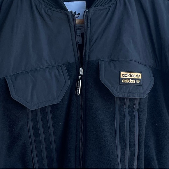 Adidas Cropped Bomber Jacket - Picture 2 of 3